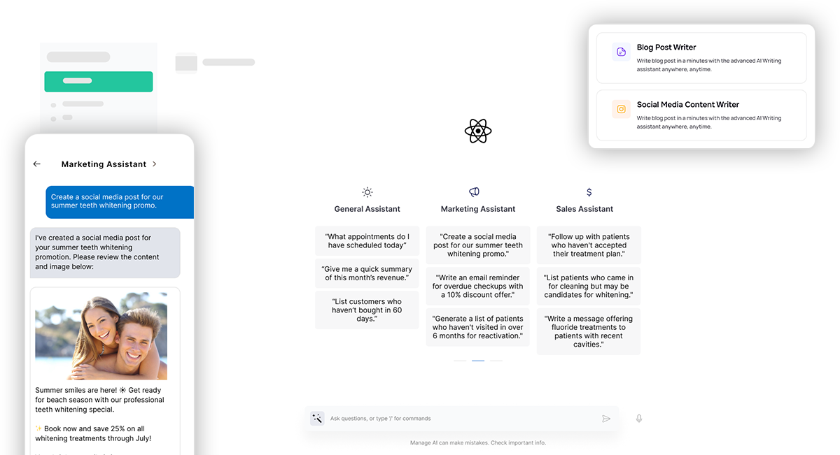 manage_dashboard.webp AI Management Dashboard showing business metrics and automation controls